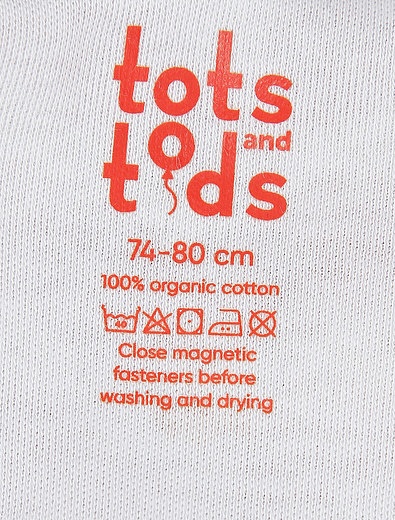 Комбинезон с магнитными застежками из хлопка Tots and tods - 1284500170015 - Фото 5