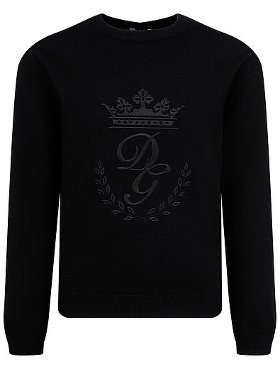 Джемпер с круглым вырезом из кашемира и вышивкой Dolce & Gabbana - 1264519080260 - Фото 1