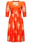 Красное платье с цветочным узором - 1054508280166