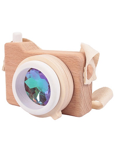 Деревянный фотоаппарат калейдоскоп белый Гору в дом - 7134529273447 - Фото 4