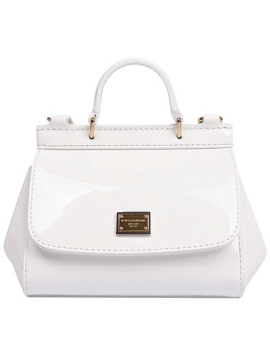 Белая лаковая сумка Dolce & Gabbana - 1204508270029 - Фото 1