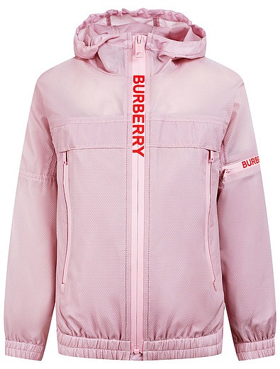 Розовая ветровка с логотипом Burberry - 1574509170483 - Фото 1