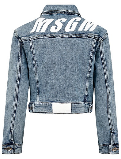 джинсовая Куртка с логотипом MSGM - 1074509272021 - Фото 3