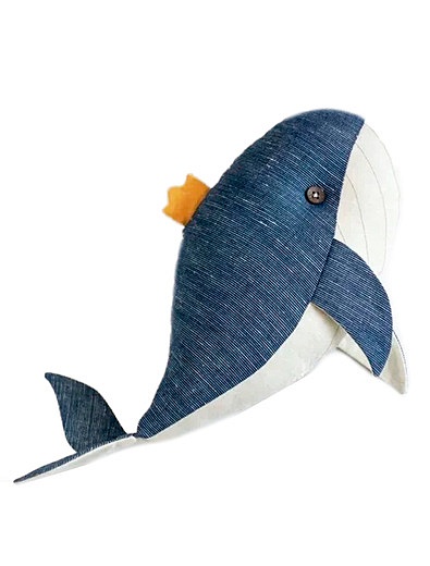 Игрушка синий кит 35 см Pompio - 7124529271581 - Фото 1