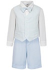 комплект из шорт,жилета и рубашки с бабочкой - 3044519070427