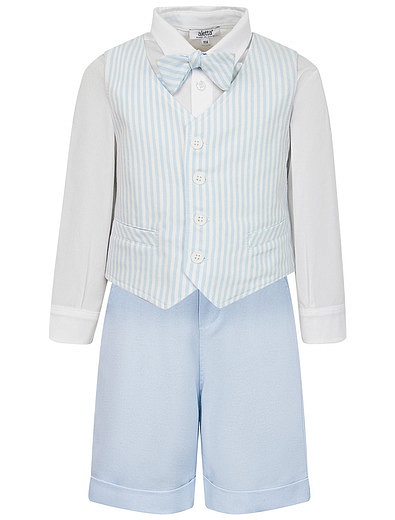 комплект из шорт,жилета и рубашки с бабочкой Aletta - 3044519070427 - Фото 1