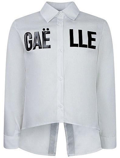 Блуза с логотипом и пайетками GAELLE - 1034509080224 - Фото 1