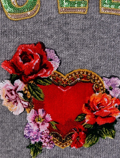 Джемпер с принтом сердце и ангелы Dolce & Gabbana - 1261709880068 - Фото 2