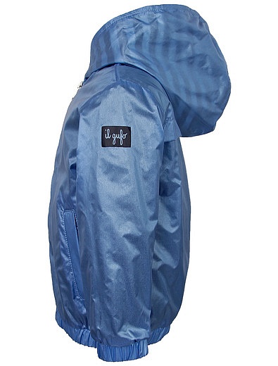 голубая Куртка с полосатой подкладкой Il Gufo - 1074519272745 - Фото 2