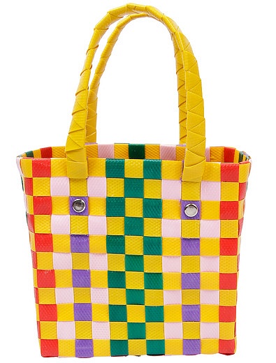 Разноцветная пляжная сумка плетеная Marni - 4134508270033 - Фото 4