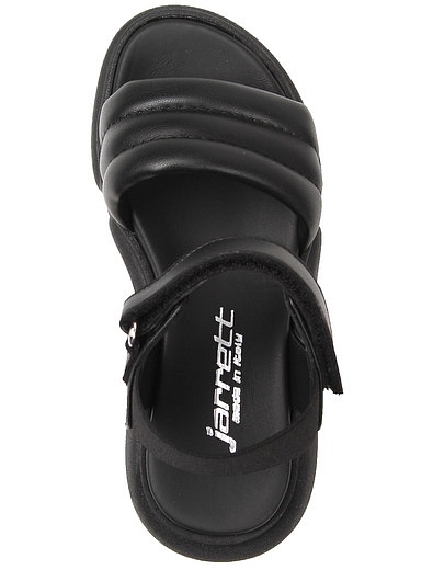 Черные сандалии на липучках JARRETT - 2074509172245 - Фото 4