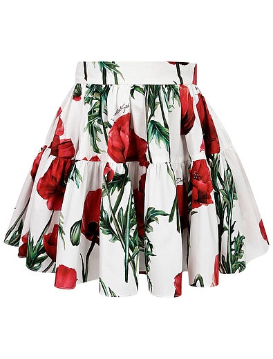 Юбка и трусики с принтом маки Dolce & Gabbana - 1044509370287 - Фото 3
