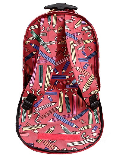 Рюкзак на колесах с принтом карандаши и точилки Dolce & Gabbana - 1501328980023 - Фото 5