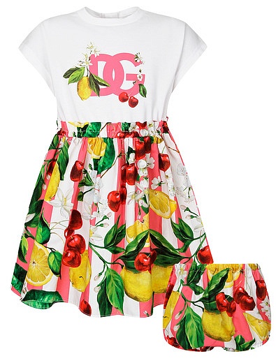 Платье с трусиками с принтом фрукты Dolce & Gabbana - 1054509419213 - Фото 1
