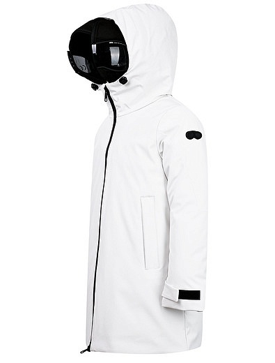 Белая куртка со встроенными в капюшон линзами AI Riders on the Storm - 1071209984445 - Фото 2