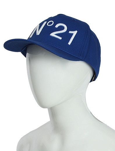 Синяя кепка с лого №21 kids - 1184528410103 - Фото 2