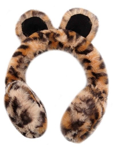 Леопардовые меховые наушники Dolce & Gabbana - 1614509280017 - Фото 1