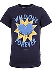 Синяя футболка "Wild one forever" - 1131409980071