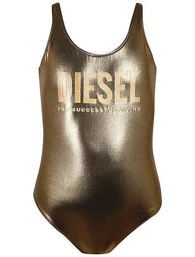 Слитный золотой купальник с логотипом Diesel - 0884509271822 - Фото 1