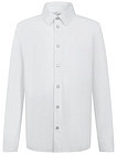 Белая рубашка с трикотажной спинкой - 1014519380255