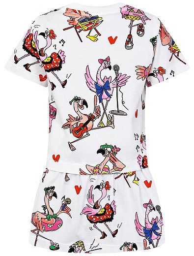Платье с принтом фламинго Stella McCartney - 1054509177816 - Фото 2