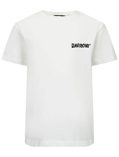 Белая хлопковая футболка BARROW - 1134529411302 - Фото 1
