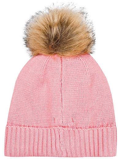 Комплект из шапки, шарфа и перчаток розового цвета Mayoral - 3004508180254 - Фото 5