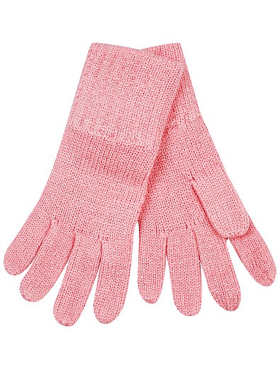 Комплект из шапки, шарфа и перчаток розового цвета Mayoral - 3004508180254 - Фото 7