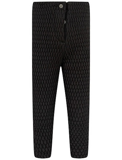 Черные стеганые утепленные брюки NAUMI - 1601109980058 - Фото 1