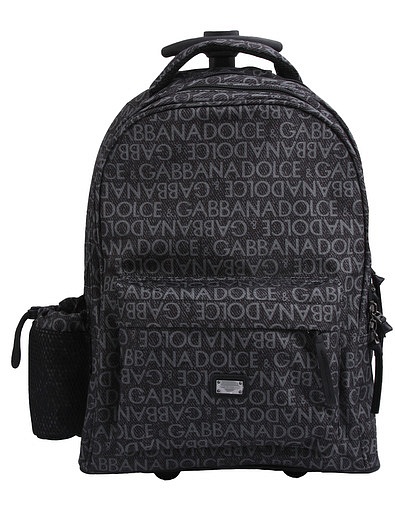 Серый чемодан с принтом логотипа Dolce & Gabbana - 1214528380042 - Фото 1