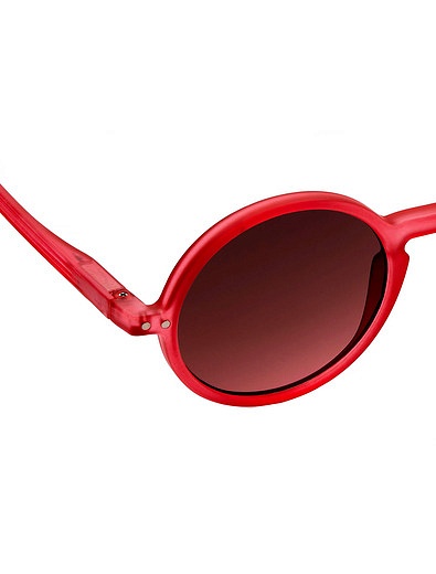 Круглые солнцезащитные очки в красной оправе IZIPIZI - 5254509070384 - Фото 3