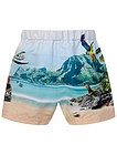 Пляжные шорты с принтом море - 4104509170359