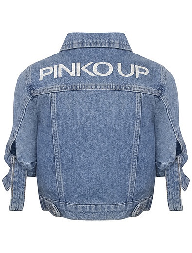Джинсовая куртка с коротким рукавом Pinko - 1074509170143 - Фото 2