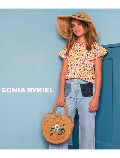 Джинсы с контрастными карманами Sonia Rykiel - 1164509171407 - Фото 3