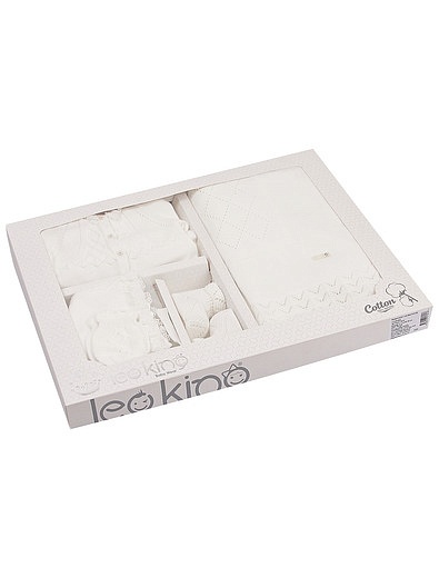 Белый ажурный Комплект из 5 изделий Leoking - 3054500270019 - Фото 8