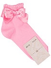 Розовые носки с бантиками - 1534509070602