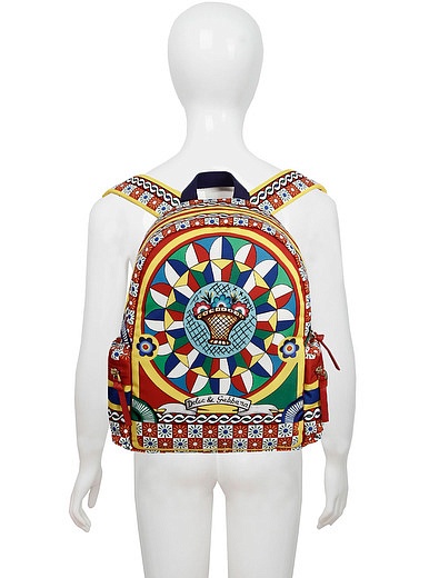 Рюкзак с ярким принтом Dolce & Gabbana - 1504508370157 - Фото 2