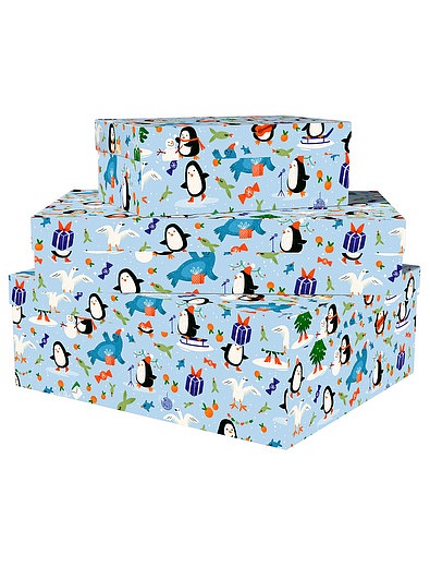 Подарочная упаковка с пингвинами Буммагия - 3514528281126 - Фото 1