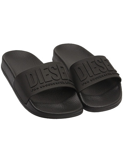 Черные пляжные шлепанцы Diesel - 2284529271068 - Фото 1