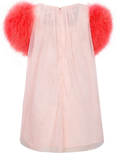 розовое Платье с пушистыми рукавами CHARABIA - 1054509278766 - Фото 2