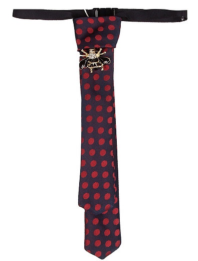 Красно-синий галстук с брошкой Aletta - 1454508180129 - Фото 1