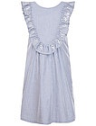 Хлопковое платье в голубую полоску - 1051509070147