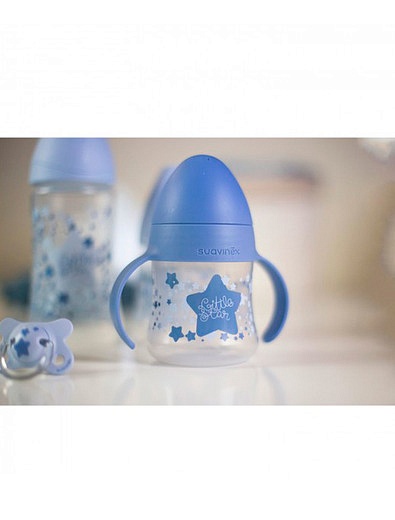 Набор Little Star из трёх бутылочек, поильника и пустышки для детей 2-4 месяца Suavinex - 5114520080222 - Фото 3