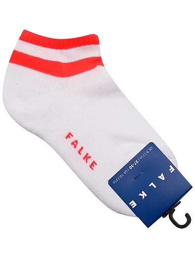 Белые короткие носки с полосками FALKE - 1534529170641 - Фото 1