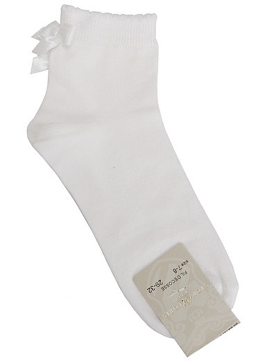 Белоснежные носки с бантиками Story Loris - 1534509370283 - Фото 1