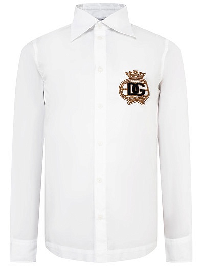 Рубашка с вышивкой Dolce & Gabbana - 1014519282870 - Фото 1