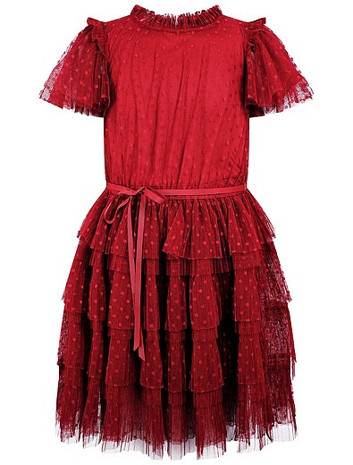 Красное платье с поясом David Charles - 1054509182469 - Фото 1