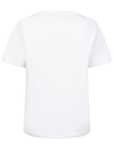 Белая футболка с принтом &quot;координаты&quot; Burberry - 1134529178120 - Фото 6