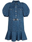 джинсовое Платье с рукавами-фонариками - 1054509275789