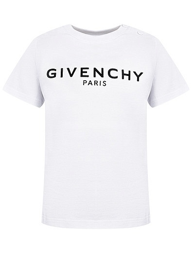 Хлопковая футболка с логотипом GIVENCHY - 1134529173286 - Фото 1